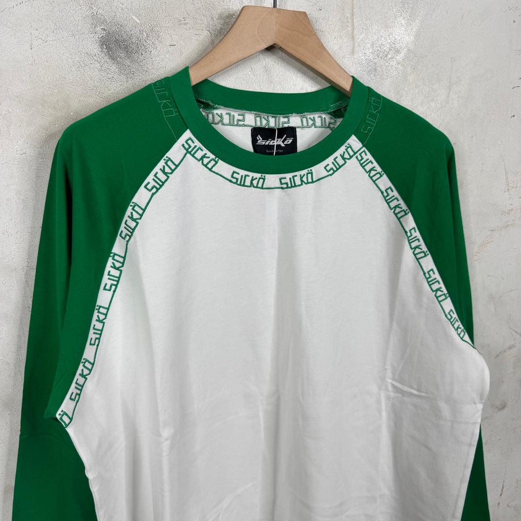 Sicko Embroidered Trim Raglan Shirt