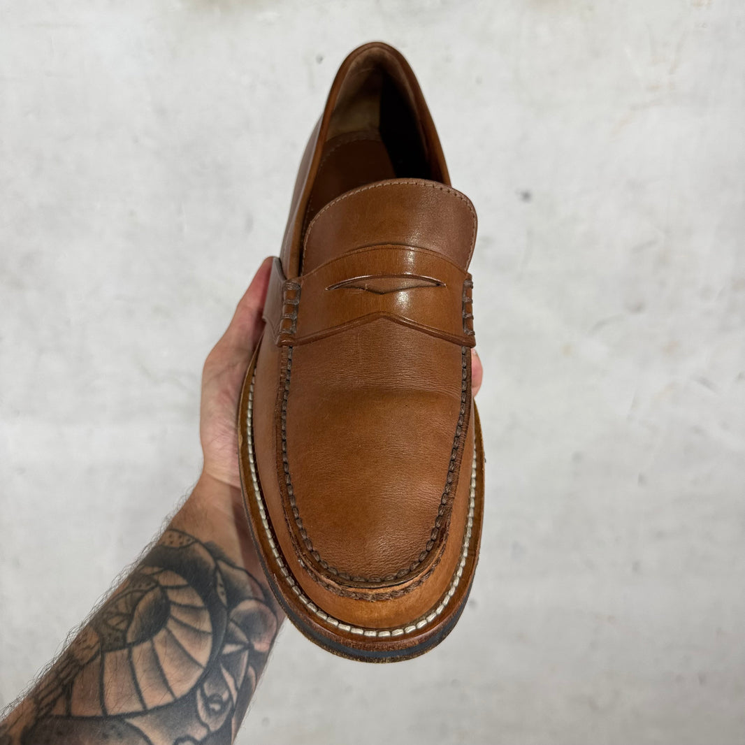 Louis Vuitton Brown Leather Penny Loafers