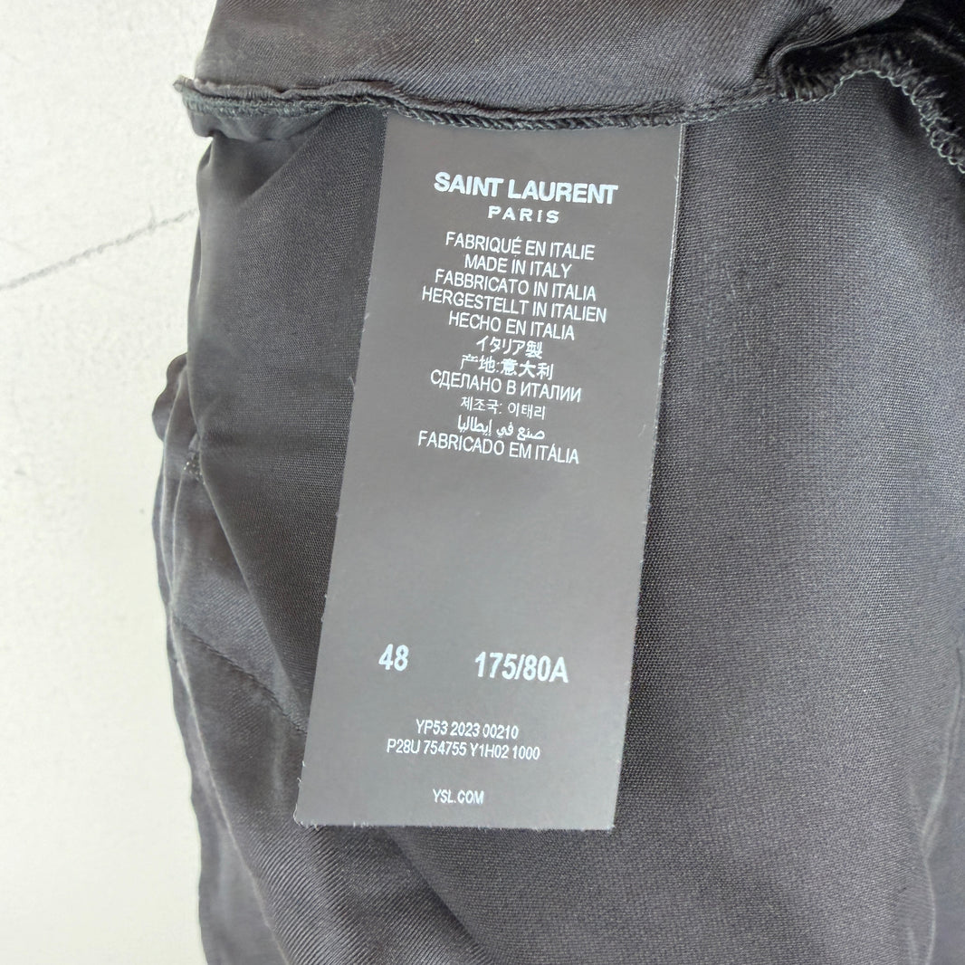 Saint Laurent Velvet Baggy Trousers