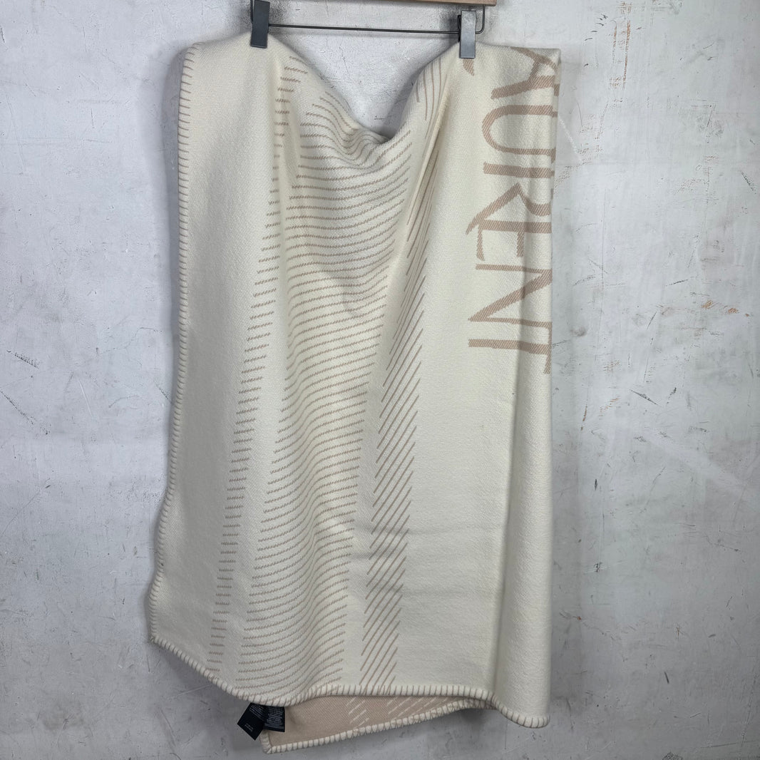 Saint Laurent Reversible Throw Blanket