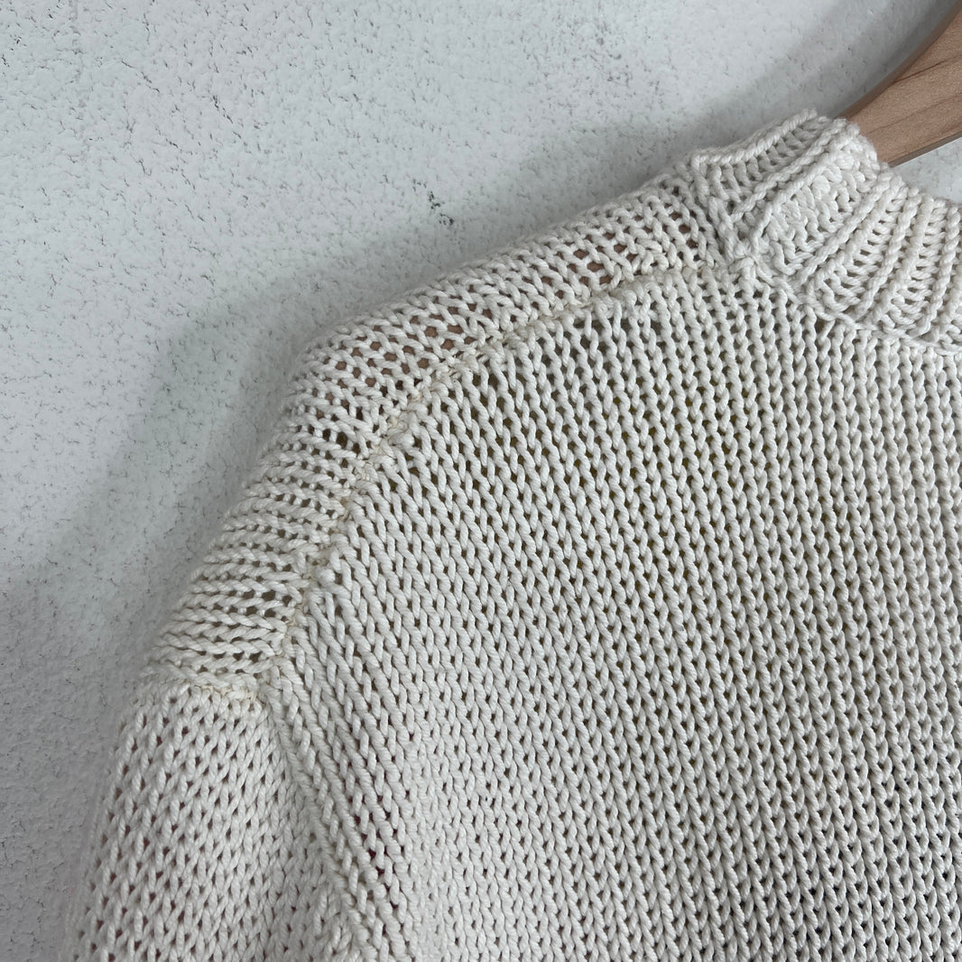 Calvin Klein 205W39NYC White Knit Sweater