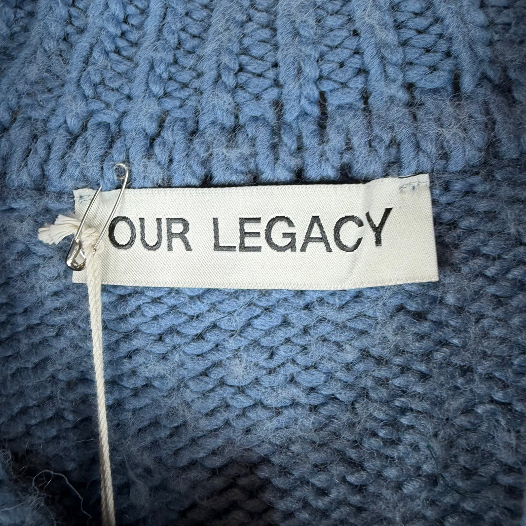 Our Legacy Blue Wool Blend Big Cardigan