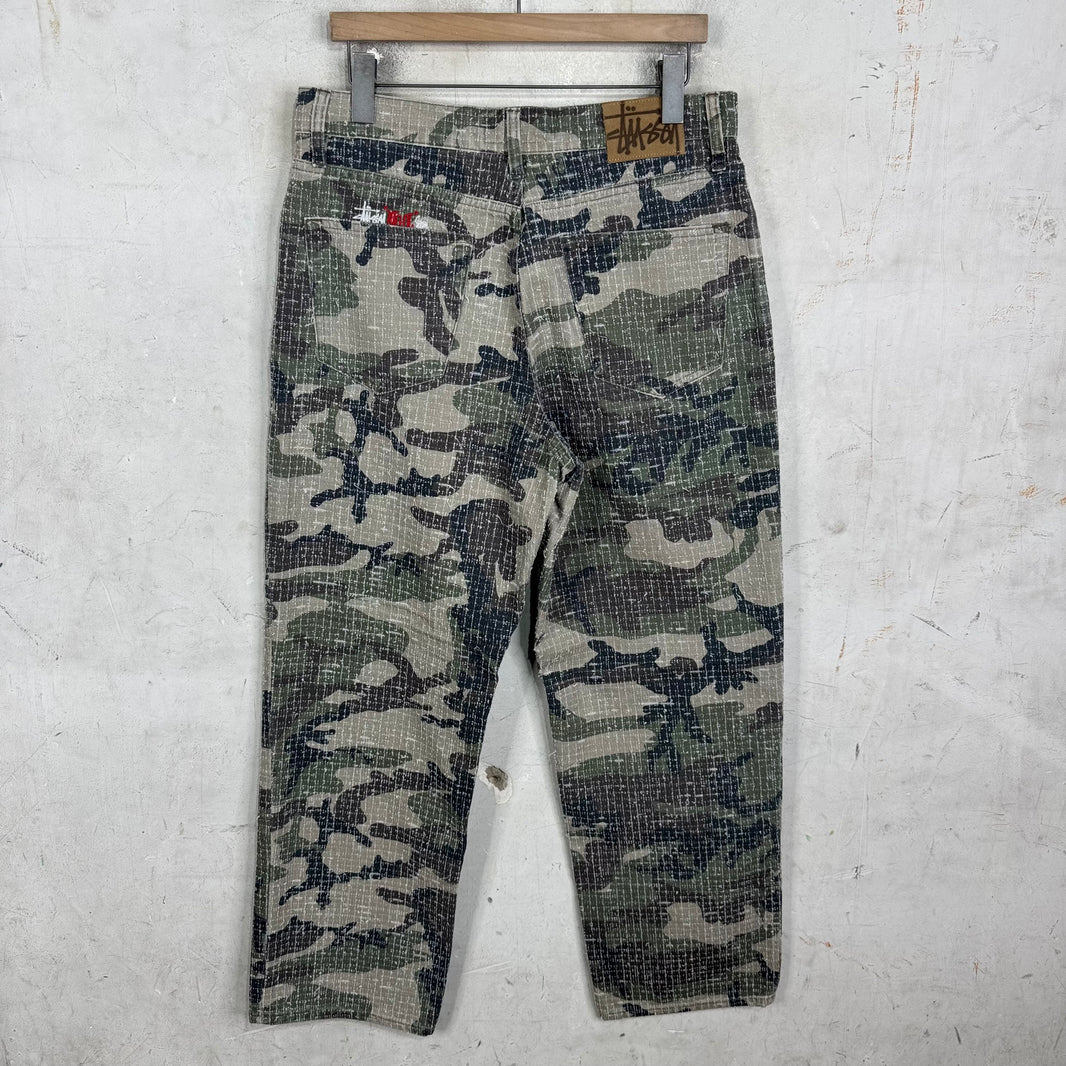 Stussy Camo Big Ol Needle Punch Jeans
