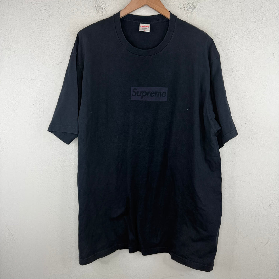 Supreme Navy Tonal Box Logo T-Shirt
