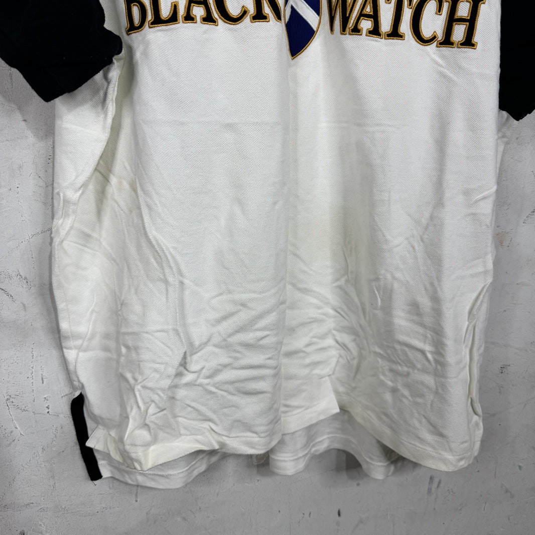 Ralph Lauren White BlackWatch Polo