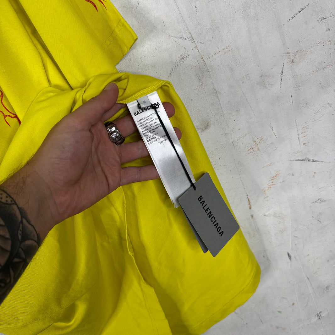 Balenciaga Yellow Darkwave T-Shirt