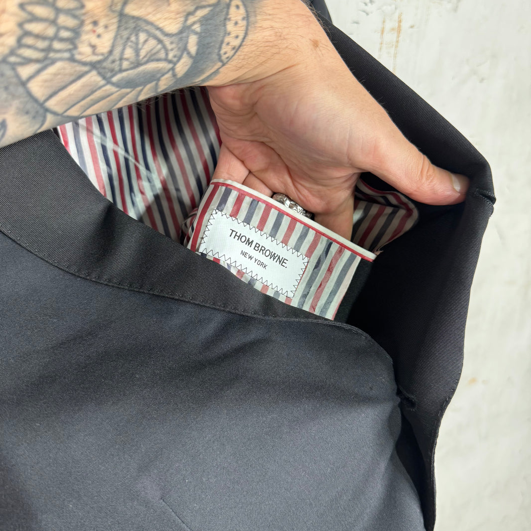Thom Browne Black Classic Striped Blazer