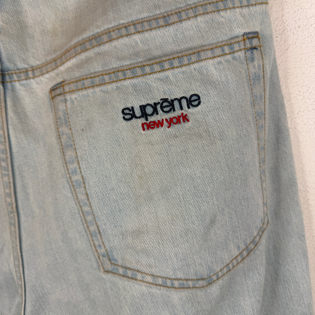 Supreme Light Wash Baggy Jeans