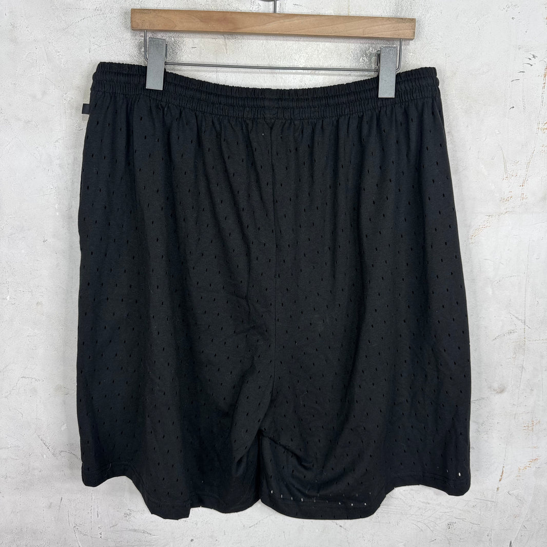 Balenciaga Perforated Cotton Shorts