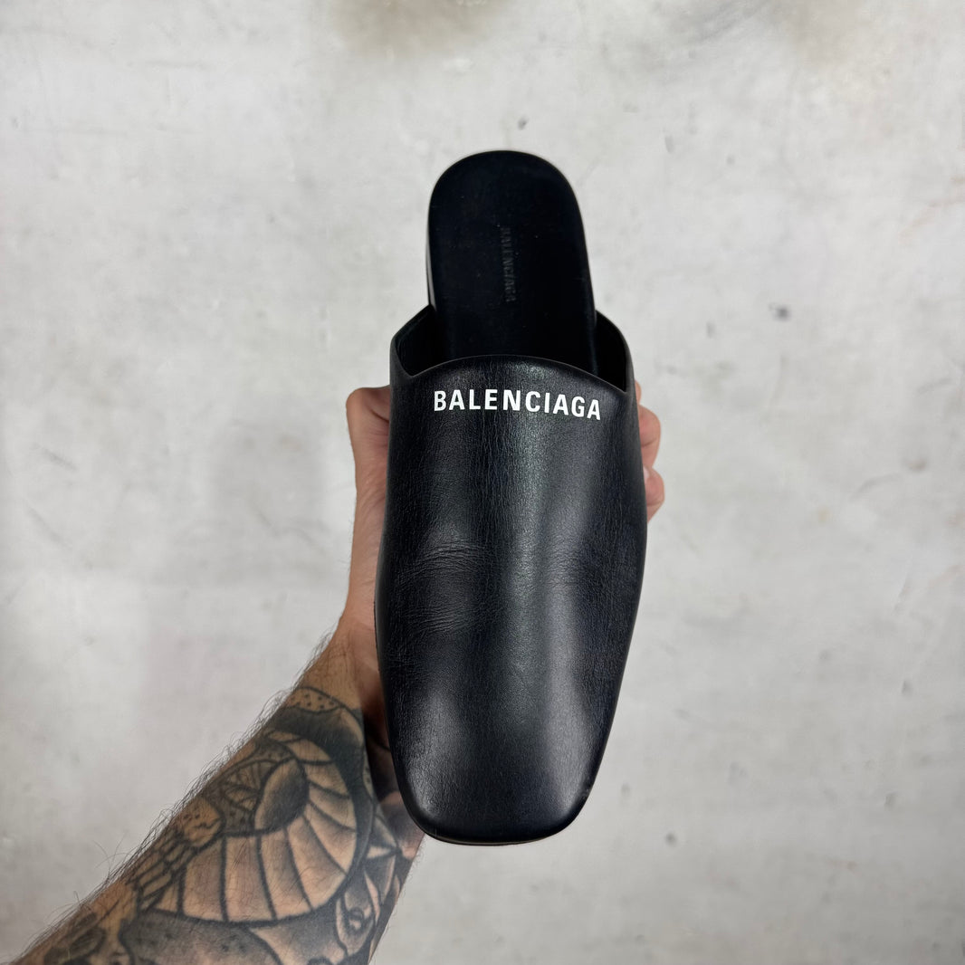 Balenciaga Cosy Logo Mules