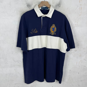 Ralph Lauren Navy/White Script Crest Polo