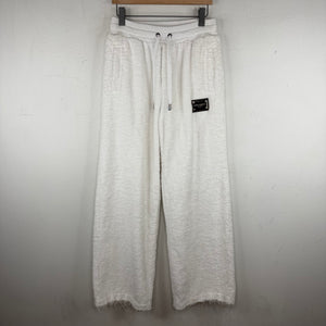 D&G White Fleece Sweatpants