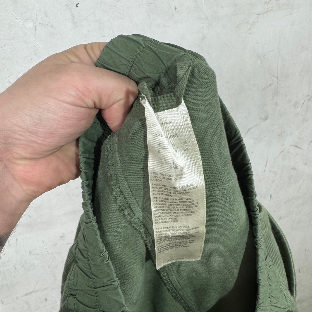 Rick Owens DRKSHDW Olive Creatch Sweatpants