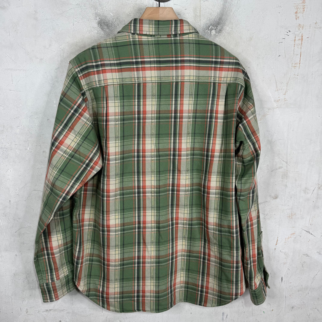Stussy Green Cotton Flannel