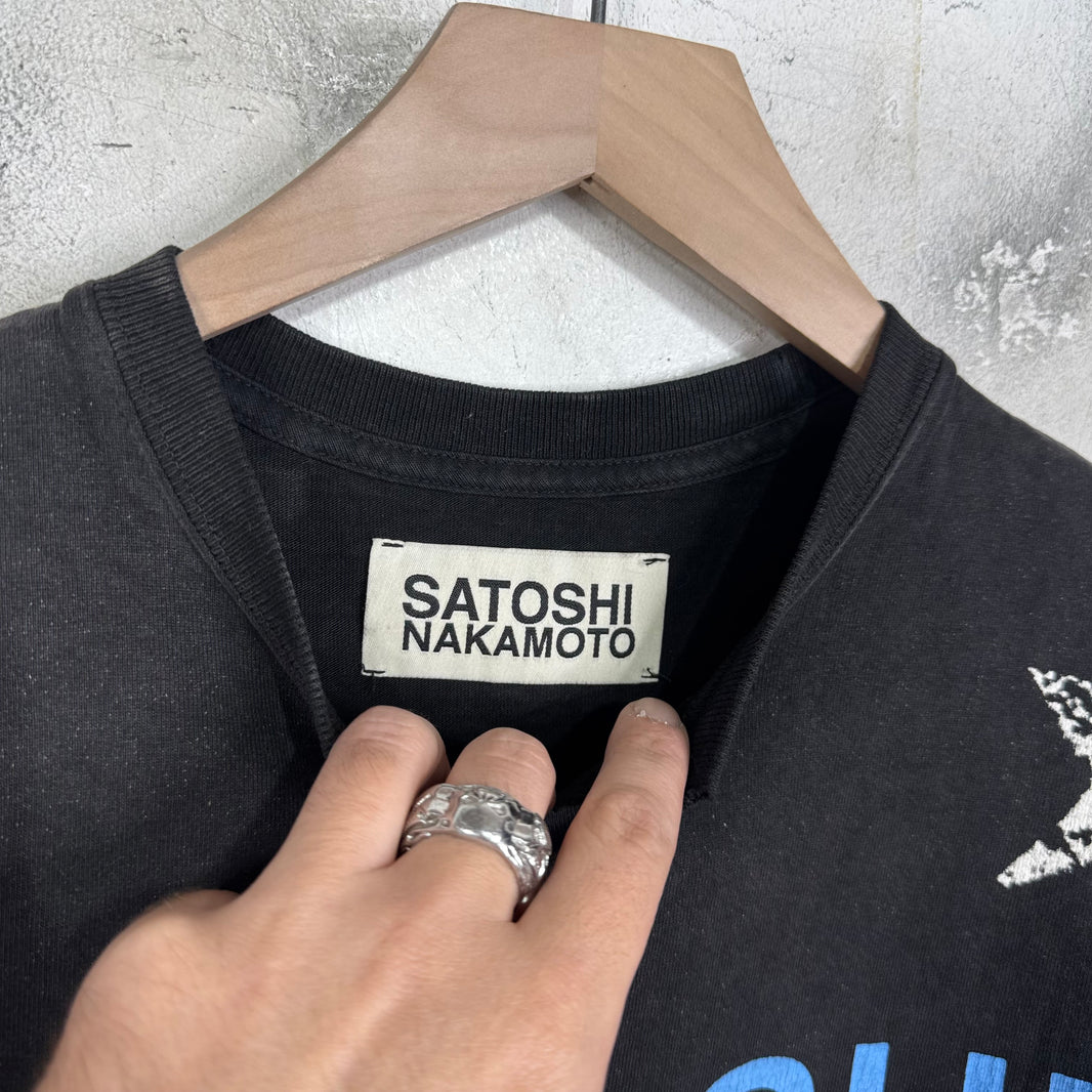 Satoshi Nakamoto Logo Star Cutoff T-Shirt