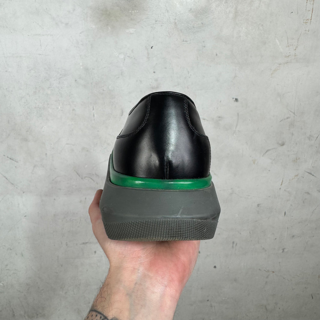 Prada Leather Sneaker Paneled Derby