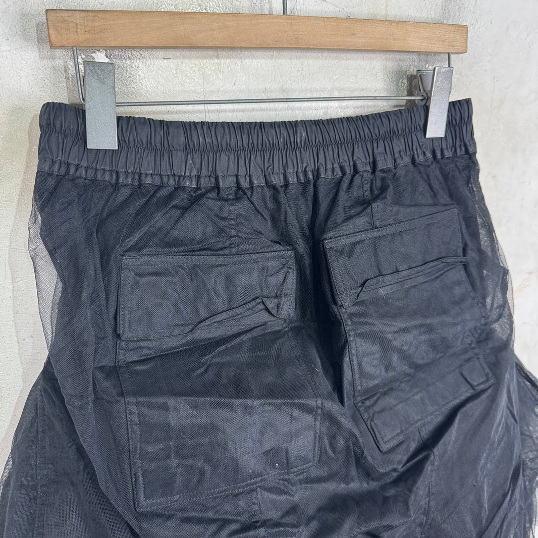 Rick Owens Faun Layered Mesh Shorts