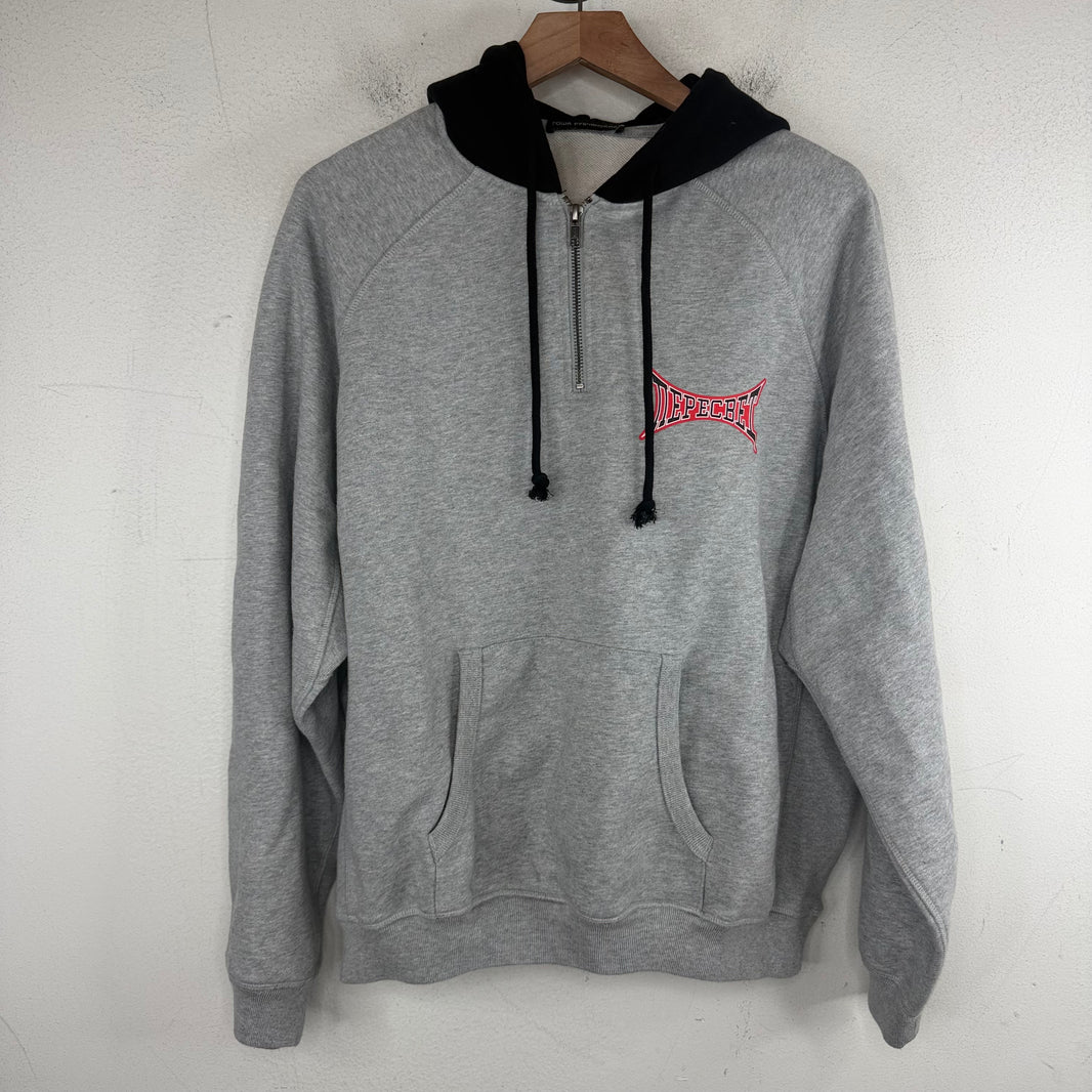 Gosha Rubchinskiy Gray Quarter-Zip Hoodie