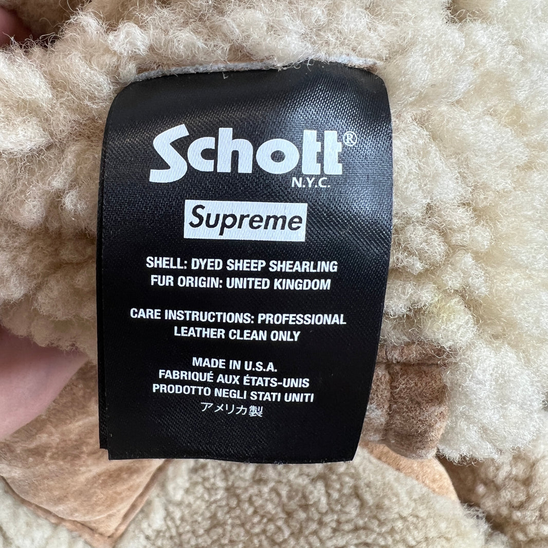Supreme Schott Shearling Coat