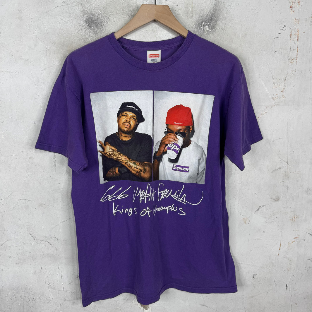 Supreme Three Six Mafia Purple T-Shirt