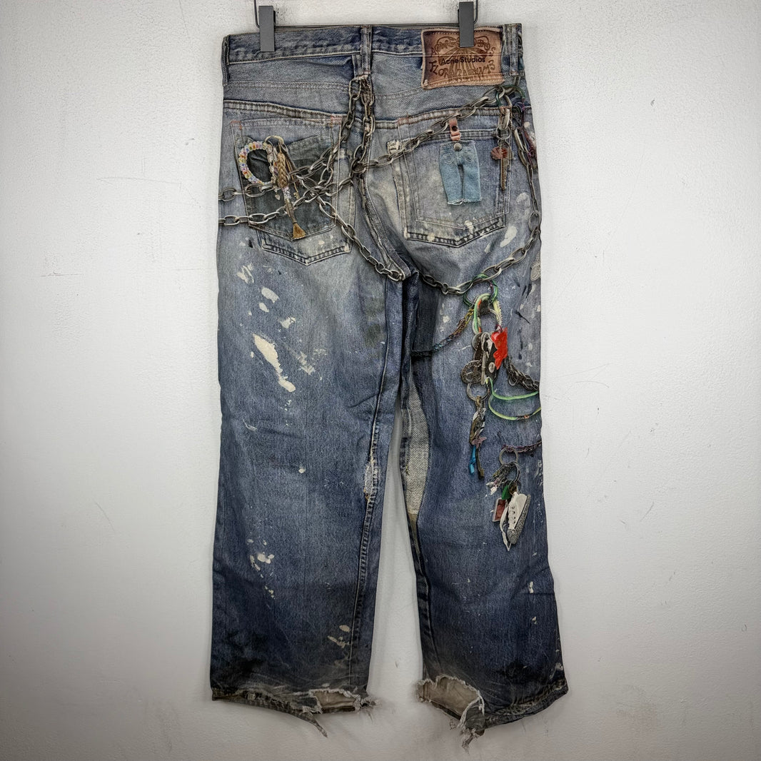 Acne Studios Chain Trompe Denim Jeans
