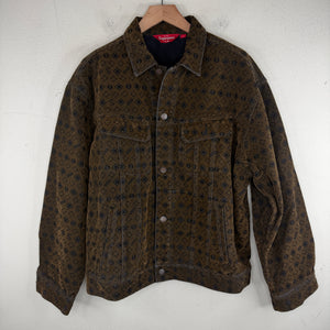 Supreme Monogram Velvet Trucker Jacket