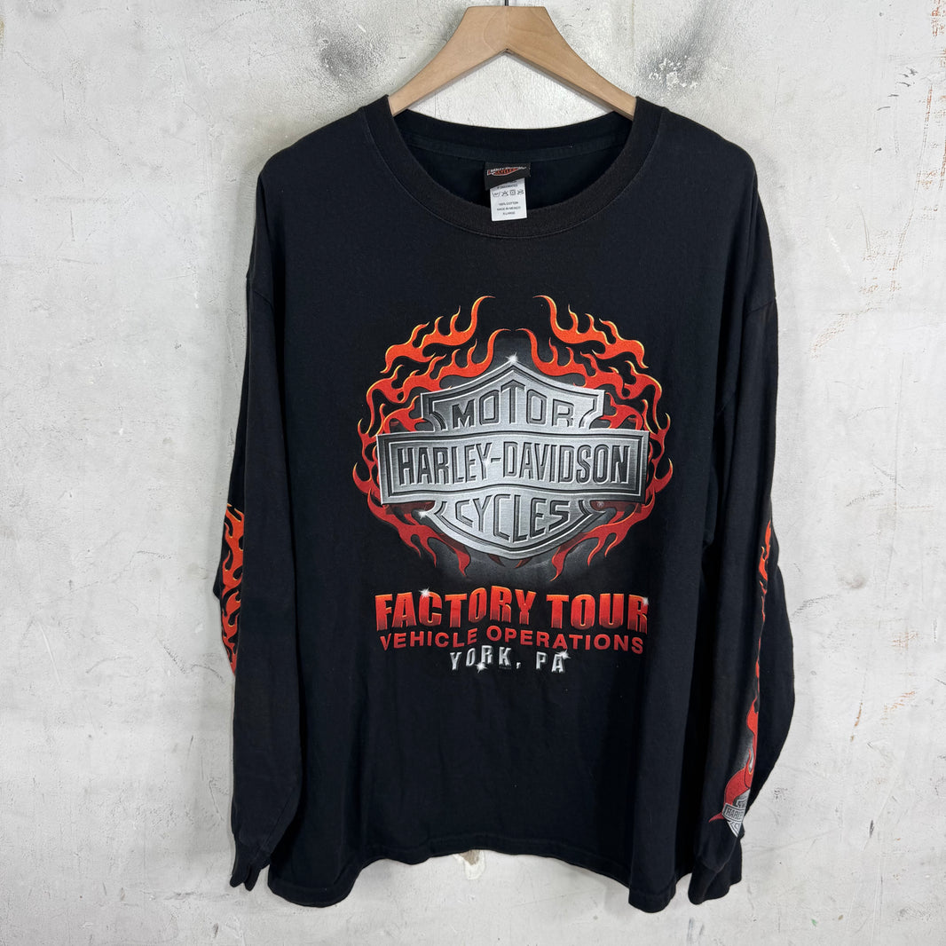 Vintage Harley Flame Crest L/S T-Shirt