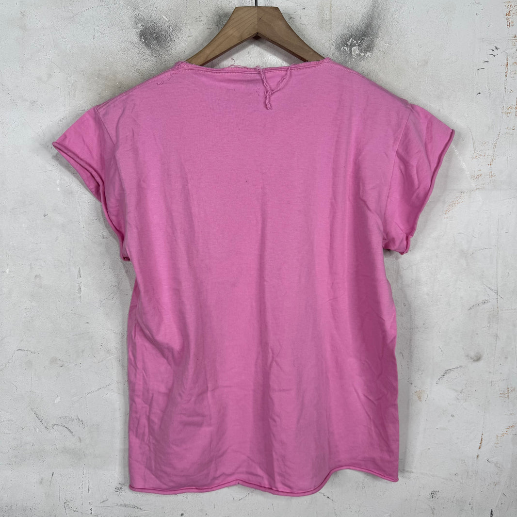 Balenciaga Pink Size Sticker Baby T-Shirt