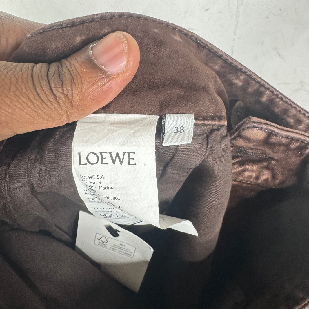 Loewe Flared Velvet Trousers