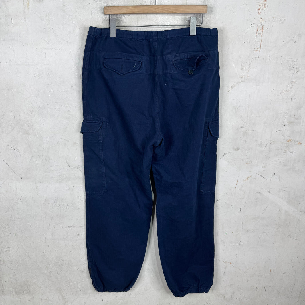 Gucci Navy Canvas Cargo Pants