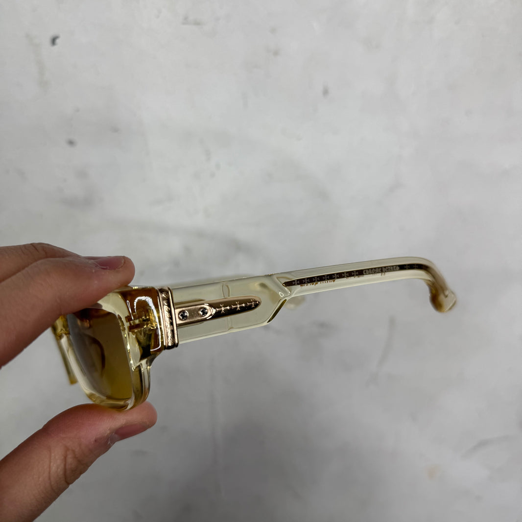 Chrome Hearts Translucent Yellow Girthquake Sunglasses