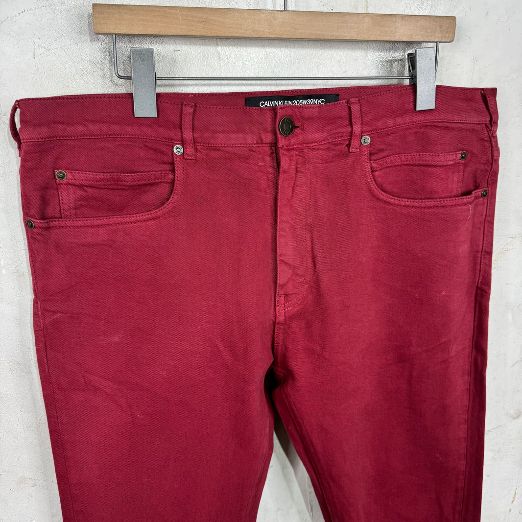 Calvin Klein 205W39NYC Red Tie-Dye Jeans