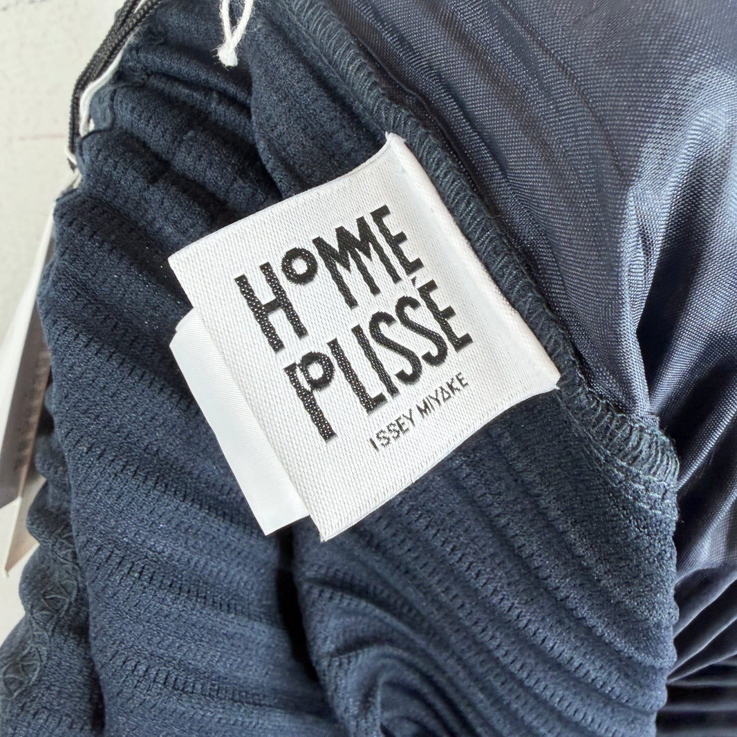 Issey Miyake Navy Pleated Trousers