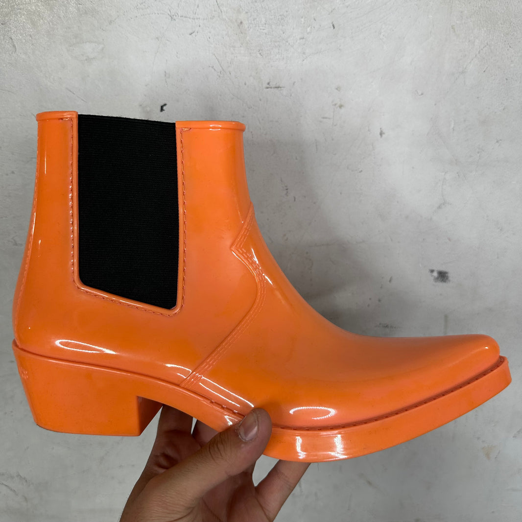 Calvin Klein 205W39NYC Orange Cole Rubber Boots
