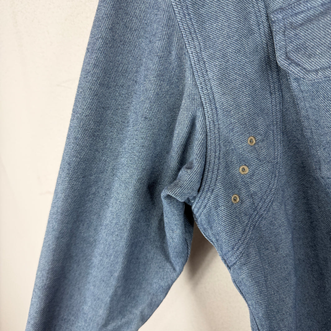 RRL Eye Button Up Blue Shirt