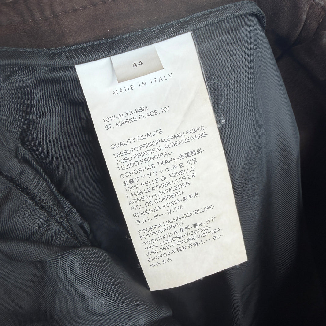 Alyx Leather Suede Zipper Pants