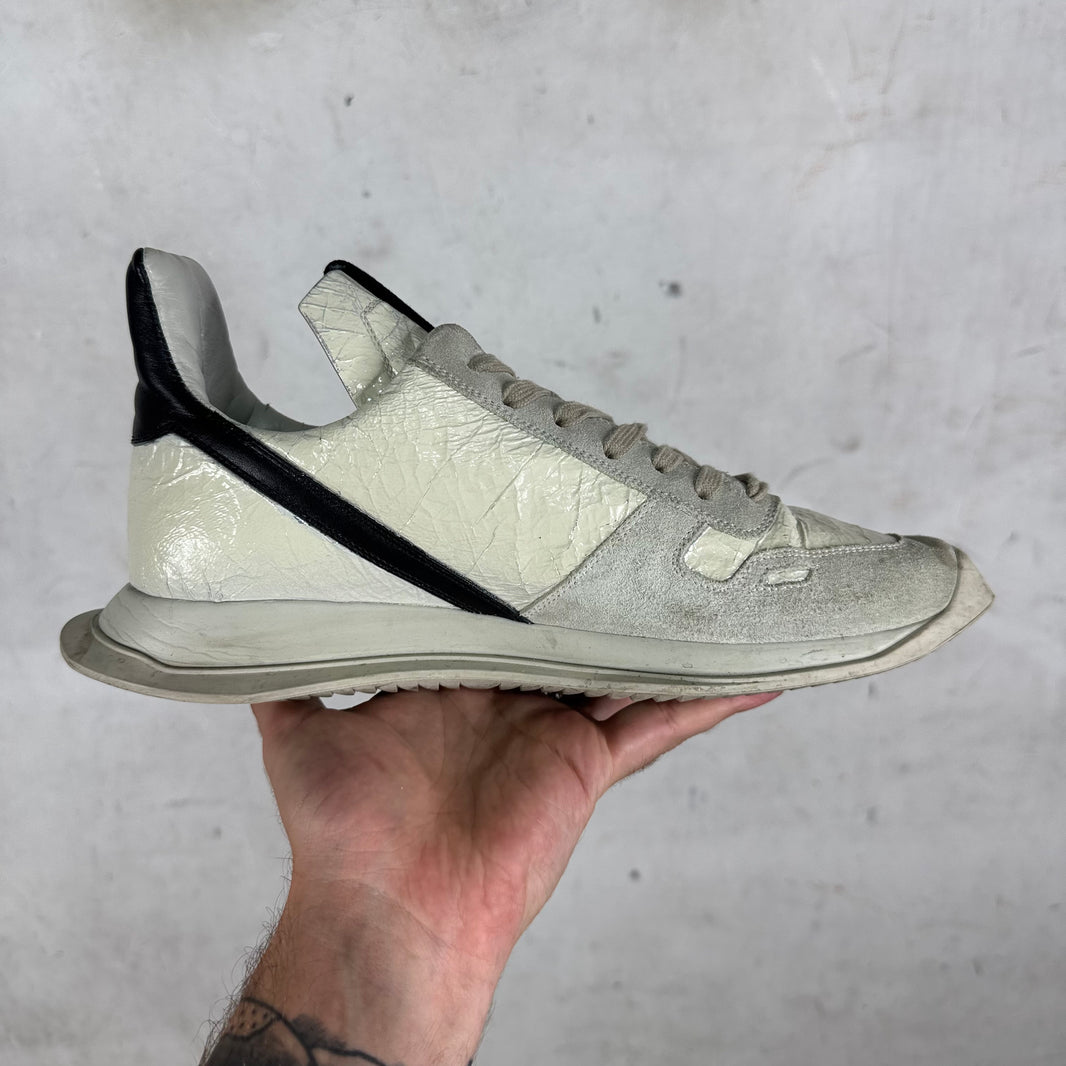 Rick Owens Crinkled Leather Runners