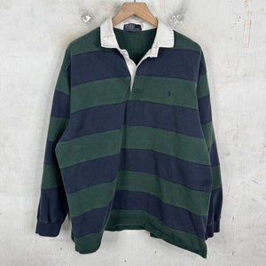 Ralph Lauren Green/Navy Striped Rugby