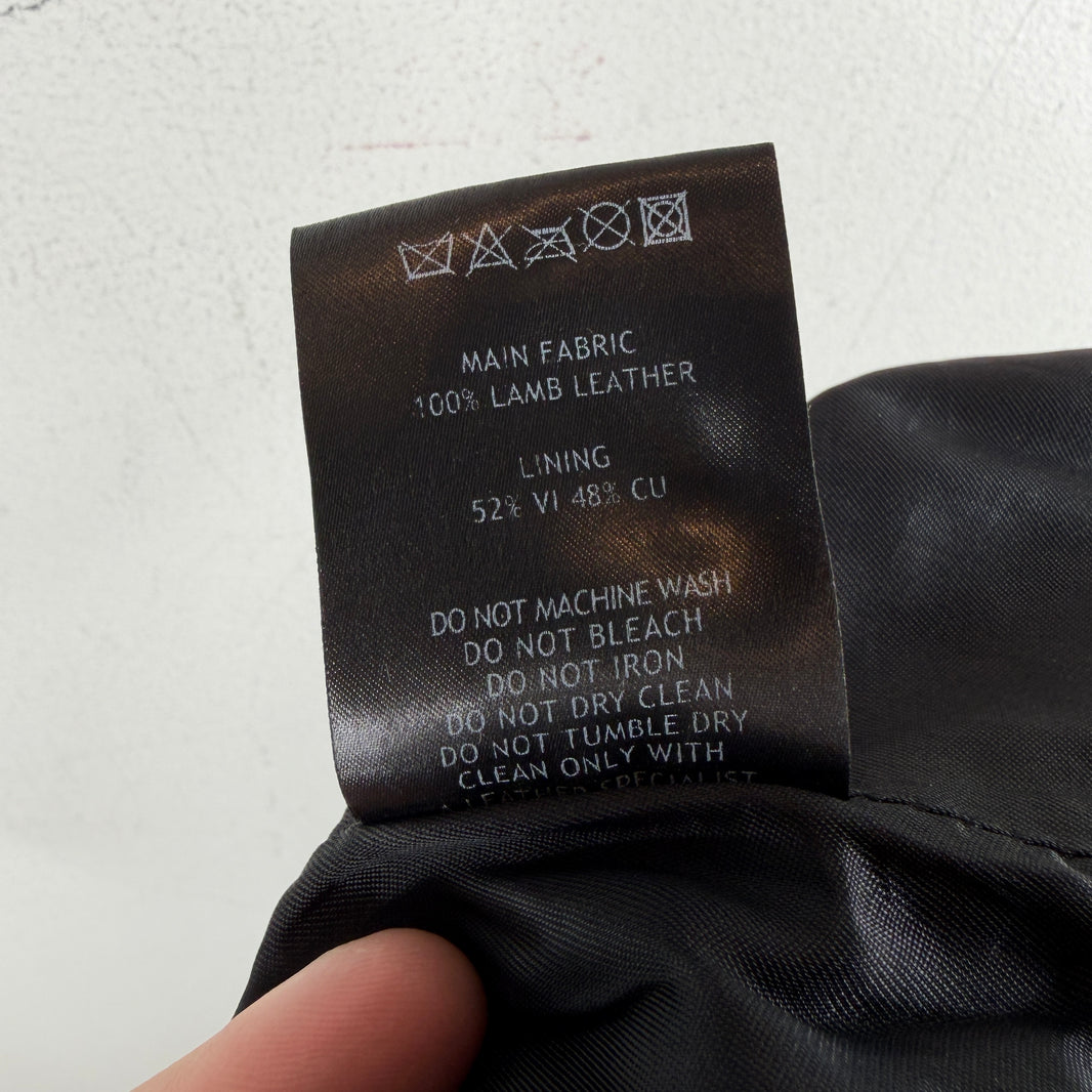 Ernest Baker Lambskin Leather Flared Pants