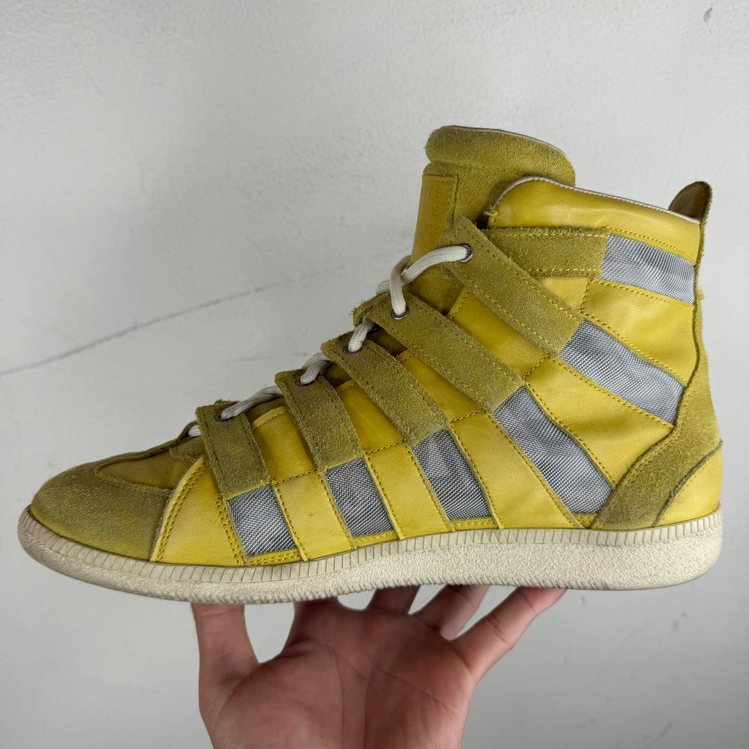 Margiela Yellow Cut-Out Sneakers