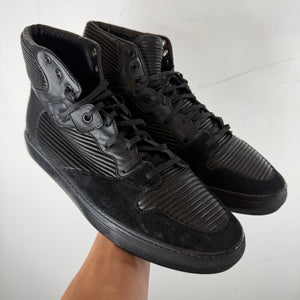Balenciaga Cotes Pleated Black Sneakers