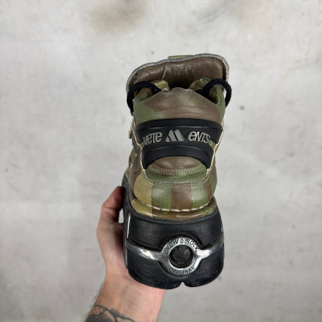 Vetements x New Rock Camo Platform Sneakers