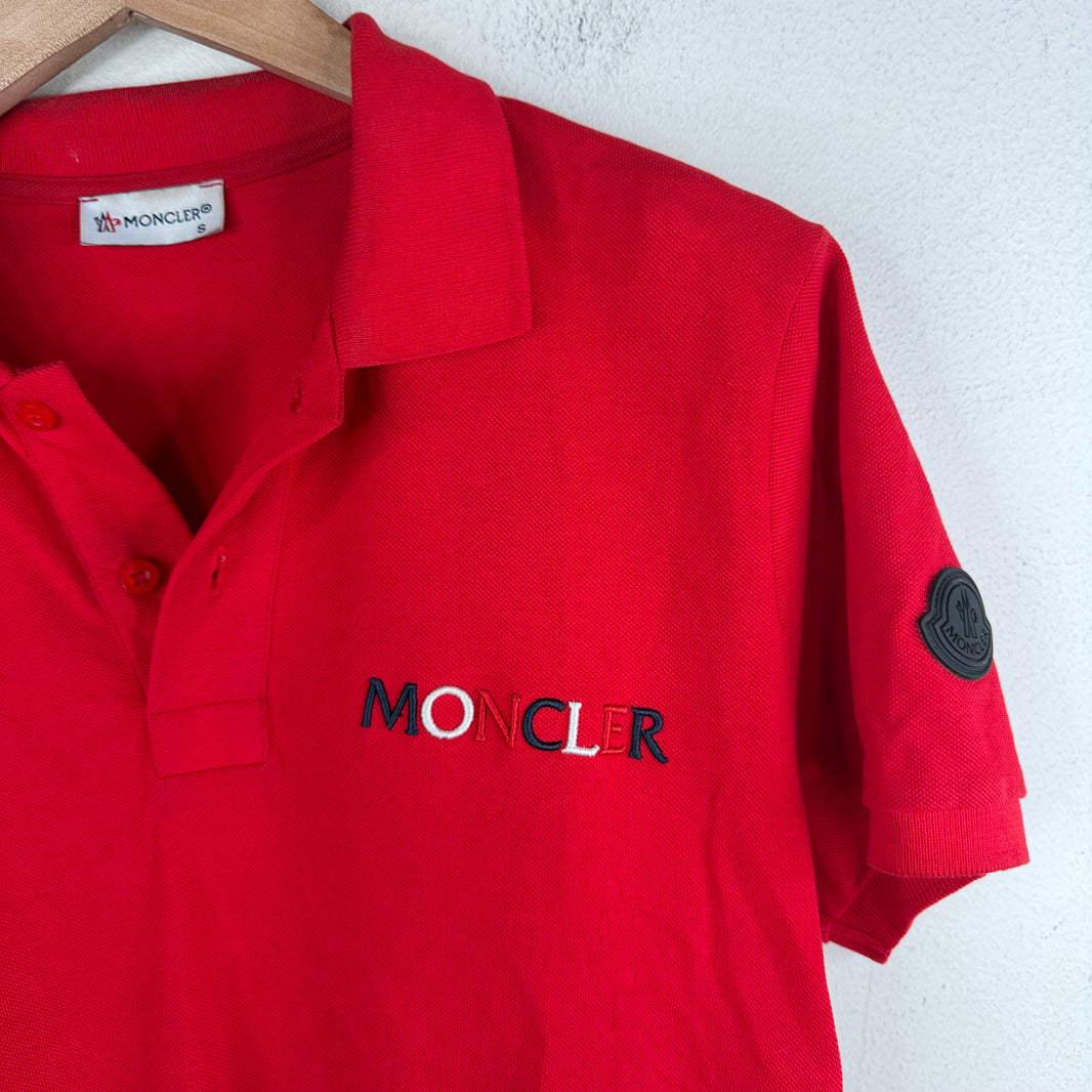 Moncler Red Polo Shirt