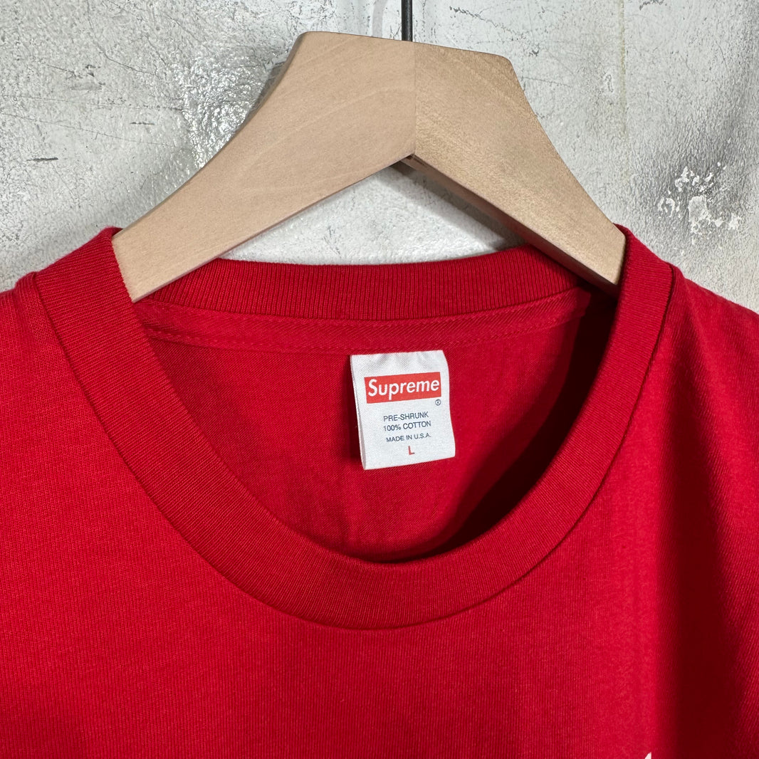 Supreme Red Morrisey Test Print Sample 2 T-Shirt