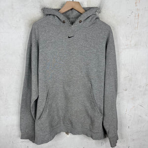 Vintage Grey Smoked Center Swoosh Hoodie