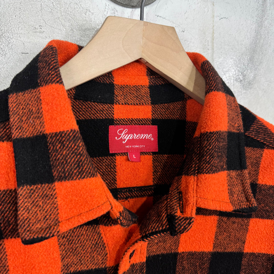 Supreme Buffalo Plaid Embroidered Flannel