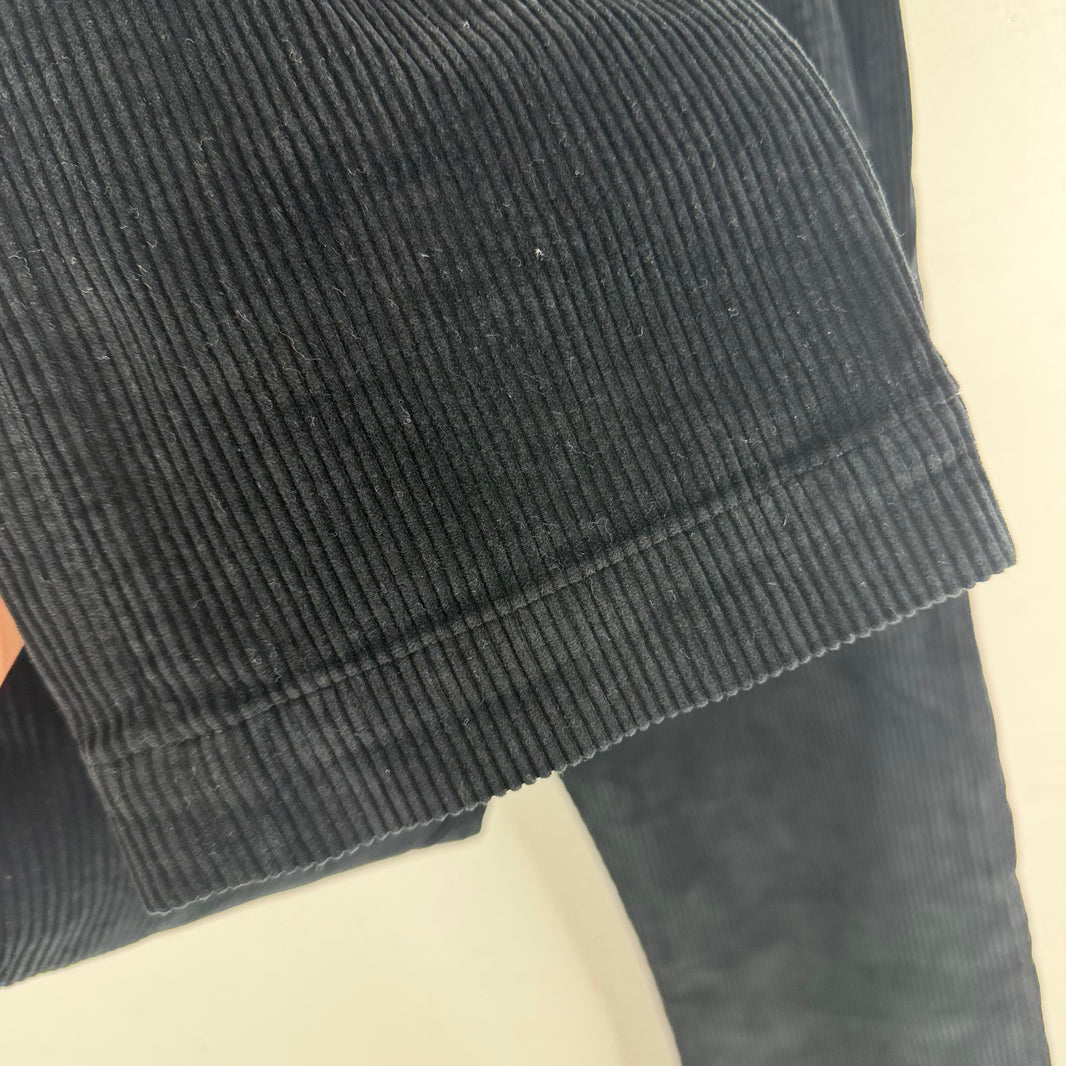 RRL Black Corduroy Straight Trousers