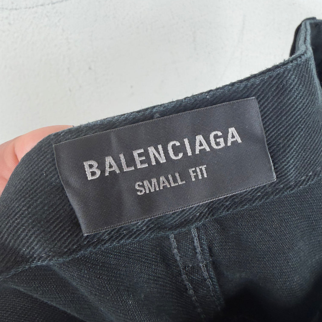 Balenciaga Small Fit Flared Black Jeans