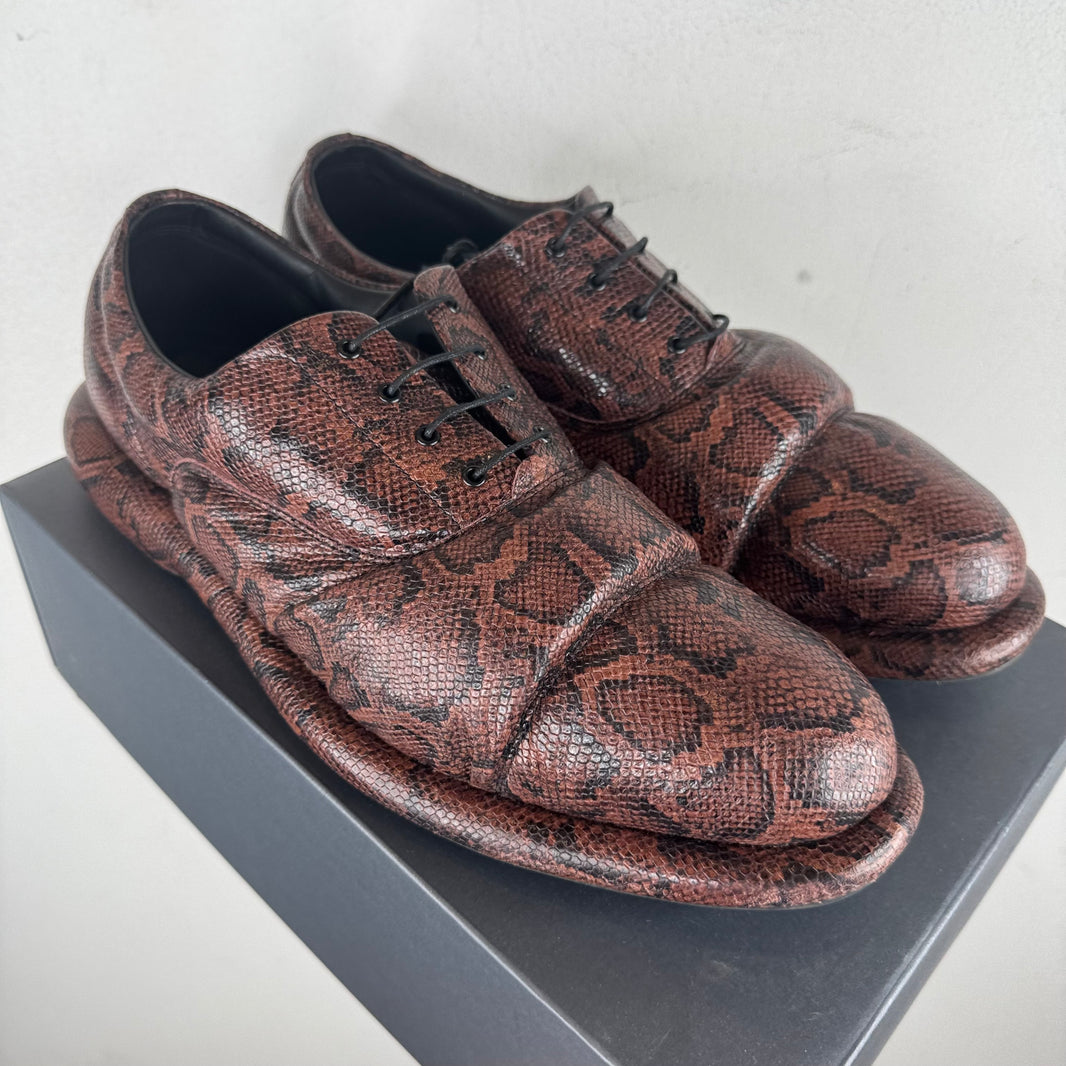 Martine Rose Clark Snakeskin Derbies