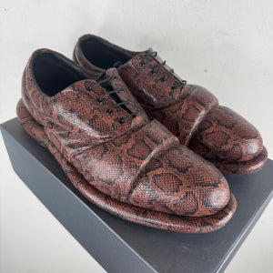 Martine Rose Clark Snakeskin Derbies